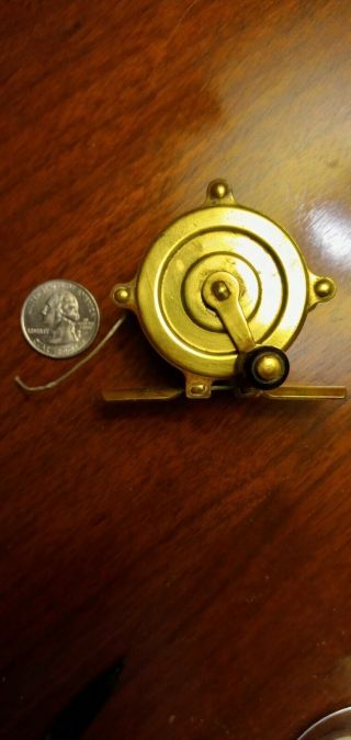 Gorgeous Vintage Antique Hendryx / Winchester Brass Fly Fishing Reel