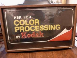 Kodak Fiber Optic Sign Vintage Rare 2