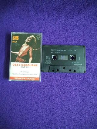 Ozzy Osbourne Live Ep Cassette Tape (rare)