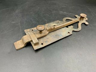 Antique Rustic French Door Spring Loaded Bolt Door Latch Lock Handle Knob
