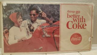Extremely Rare Vintage Coca - Cola Store Sign Ca.  1950 
