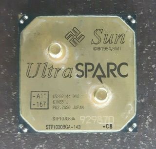 1x Sun Ultra Sparc Japan Vintage Ceramic Cpu For Gold Scrap Recovery Rare ``
