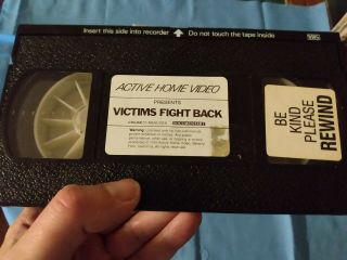 Victims Fight Back Rare VHS Tape Active Home Video Horror/Crime Documentary 1984 3
