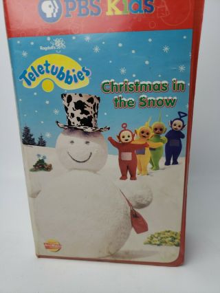 Teletubbies Christmas in the Snow 2 VHS It ' s Snowing Snow Tubby rare oop VHS 2