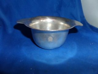 Naafi (navy Army & Air Force Inst) C.  1940 Nut Dish Silver Plate Maker T.  T & Co