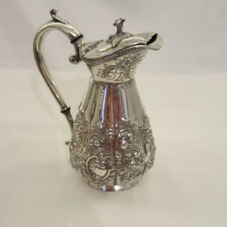 Antique Victorian Embossed Silver Plated Hot Water Jug 30