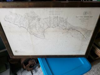 1876 San Luis Obispo Bay Map By Us Coast And Geodetic Survey Rare