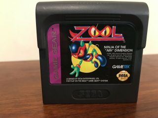 Zool: Ninja Of The " Nth " Dimension (sega Game Gear,  1993) Rare Game Gear Game