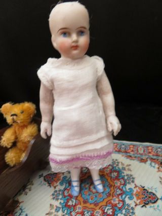 Antique German All Bisque Doll 2255/5 3