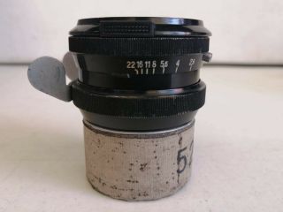 Carl Zeiss Jena Biotar 1:2 F=3.  5cm T Rare Lens Arri Standard Mount