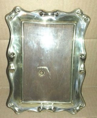 Vintage Silver Plated 6 " X 4 " Picture Frame (st9)