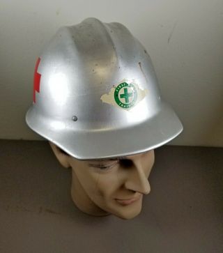 Rare Vintage E.  D.  Bullard 502 Aluminum Safety Helmet Hard Boiled Hat S.  F.  U.  S.  A.