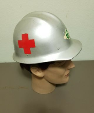 Rare Vintage E.  D.  BULLARD 502 Aluminum Safety Helmet HARD BOILED Hat S.  F.  U.  S.  A. 2