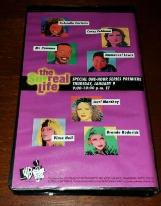 Rare The Surreal Life WB TV Show Promo Series Premier Screening Review VHS 2