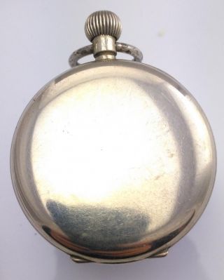 & Rare Silver Swiss Visible Balance Hebdomas 8 - Day Watch 1912 3