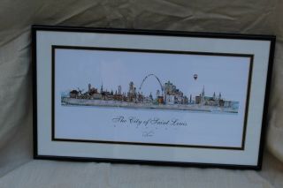 JOHN PILS “The City of Saint Louis” 2008 Pencil Signed Beautifully Framed 2