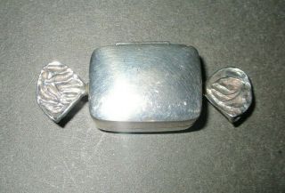 Vintage 925 Solid Silver Pill Pox In The Form Of A Sweet