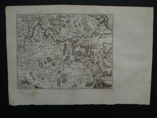 1739 Atlas Jacques Peeters Map Zutphen - Netherlands - Comitatus Zutphania