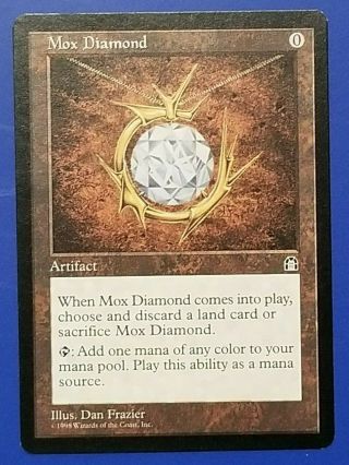 Mtg Magic The Gathering Mox Diamond - Stronghold,  Nm