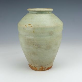 Antique Chinese Pottery - Oriental Celadon Glazed Vase - Early
