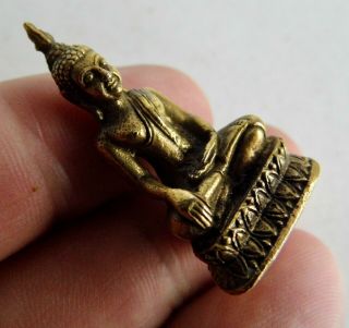 Extremely Rare Miniature Chinese Bronze Buddha - 3.  75cm Tall - Finest Quality