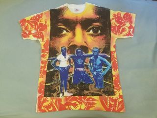 Rare One - Of - A - Kind Early Michael Rios (santana) " Miles Davis " Painted T - Shirt