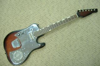 Vintage 1965 Teisco Trg - 1 Guitar Amp - In - Guitar Rare Japan Nr