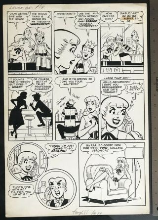 Archie Laugh Comics 85 1958 Dan Decarlo Betty Jughead Art Large Rare