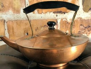 Vintage Universal Landers,  Frary & Clark Antique Copper Teapot Kettle