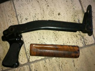 Rare Remington 870 Police Gunfighters Top Folding Stock W/grip And Forend