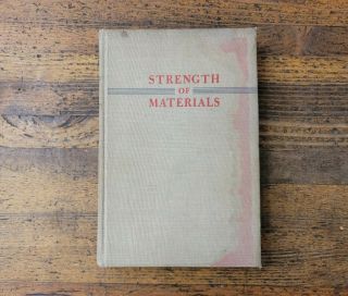 Rare Vintage Books Strength Of Materials,  Singer Machinist Engineering Books ☆