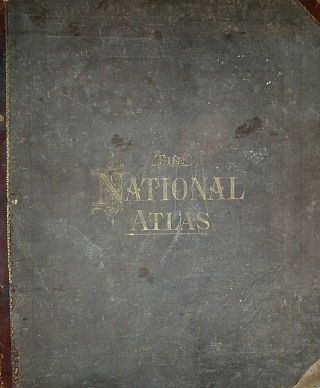 Vintage 1882 Atlas Map BRITISH INDIA - HINDOSTAN Old Antique & Authentic 3