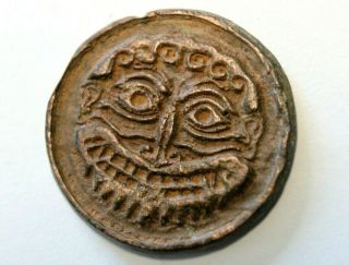 Greek Bronze Roundel with Gorgon Face 510 - 500 BC 3