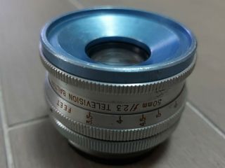 Rare Bausch & Lomb Television Baltar 50mm F2.  3 Screw Mount