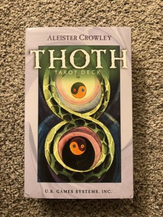 Aleister Crowley Thoth Tarot Deck,  78 Cards,  Booklet,  Rarely,  Fast Shippin