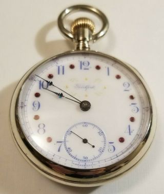 Rockford Rare 18s.  15 Jewel Adj.  Fancy Dial Two - Tone Movement Only Made 5,  500.