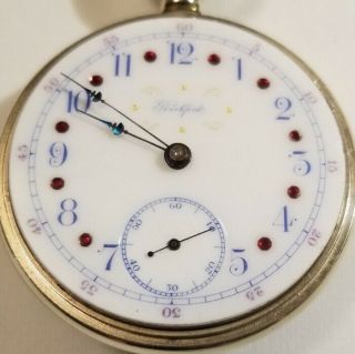 Rockford Rare 18S.  15 jewel adj.  Fancy dial two - tone movement only made 5,  500. 3
