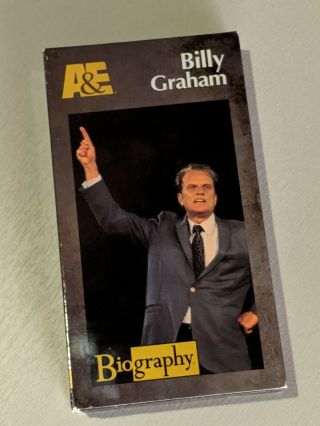 Billy Graham A&e Biography Vhs Like,  Rare