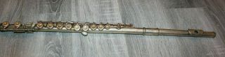 Antique American Standard Hn White Silver Flute