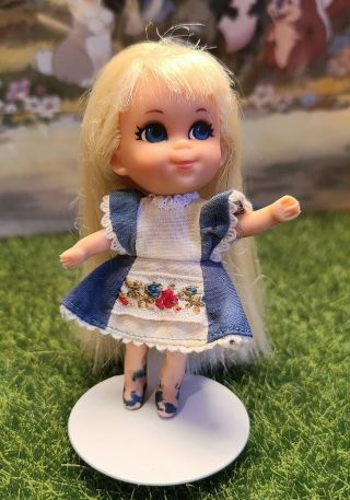 Vintage Mattel Liddle Kiddles Alice In Wonderland Wonderliddle Doll