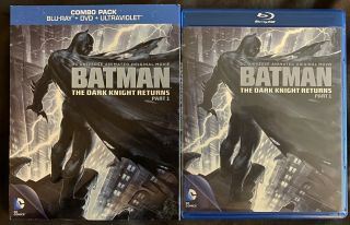 Batman The Dark Knight Returns Part 1 Blu - Ray,  Dvd 2disc Set Rare Oop Slipcover