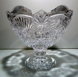 Rare House Of Waterford Crystal Christmas @ Waterford Bowl Centerpiece Ireland