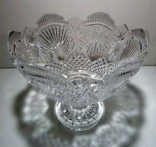 RARE House of Waterford Crystal CHRISTMAS @ WATERFORD Bowl Centerpiece IRELAND 2