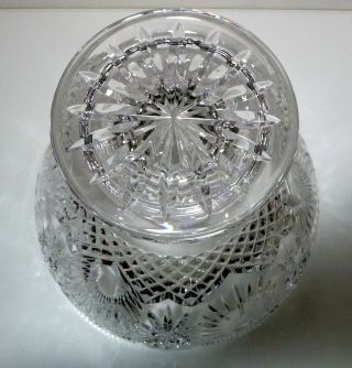 RARE House of Waterford Crystal CHRISTMAS @ WATERFORD Bowl Centerpiece IRELAND 4