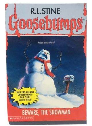 Goosebumps 51 Beware,  The Snowman (1997) Paperback R.  L.  Stine Rare Cult Series
