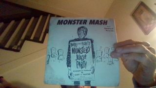 Monster Mash Bobby Boris Pickett Rare Picture Sleeve Halloween 45 Garpax,  45