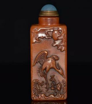 Chinese Natural Shoushan Stone Handmade Exquisite Snuff Bottle 52126