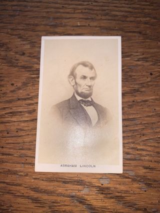 Abraham Lincoln Civil War Era Antique Cdv Photo