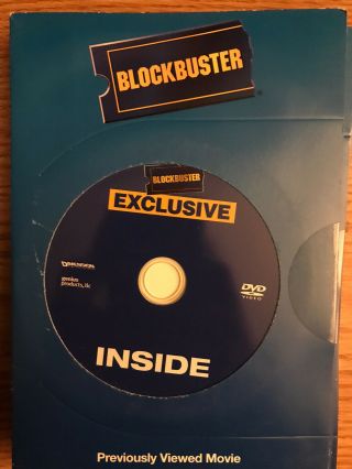Inside (dvd,  2008,  R - Rated) Rare,  Oop Blockbuster Exclusive