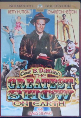 The Greatest Show On Earth (cecil B.  Demille) Rare Dvd